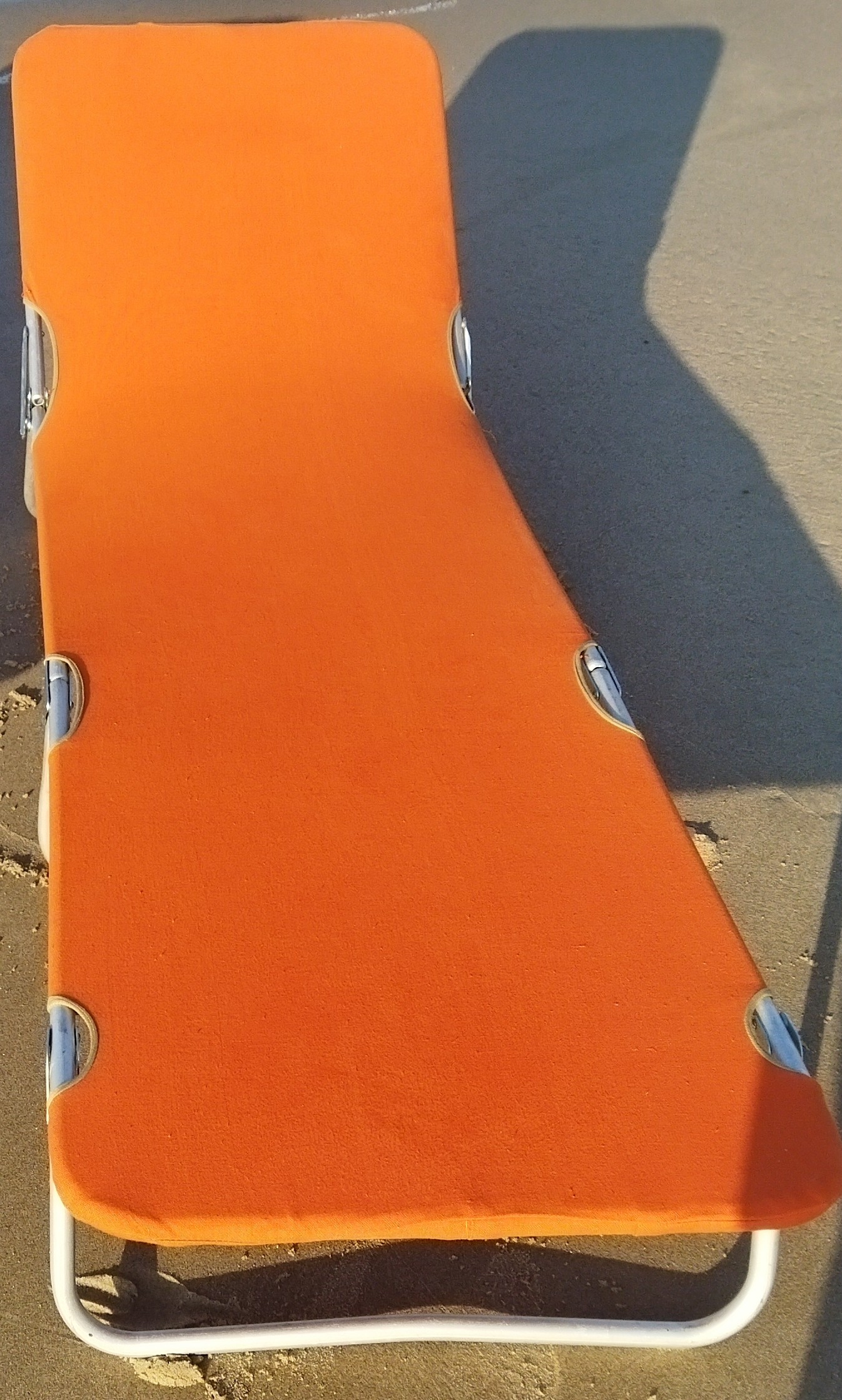 ŁÓŻKO POLOWE SKŁADANE ALUMINIOWE 200 CM X 62 CM - ŻÓŁTE