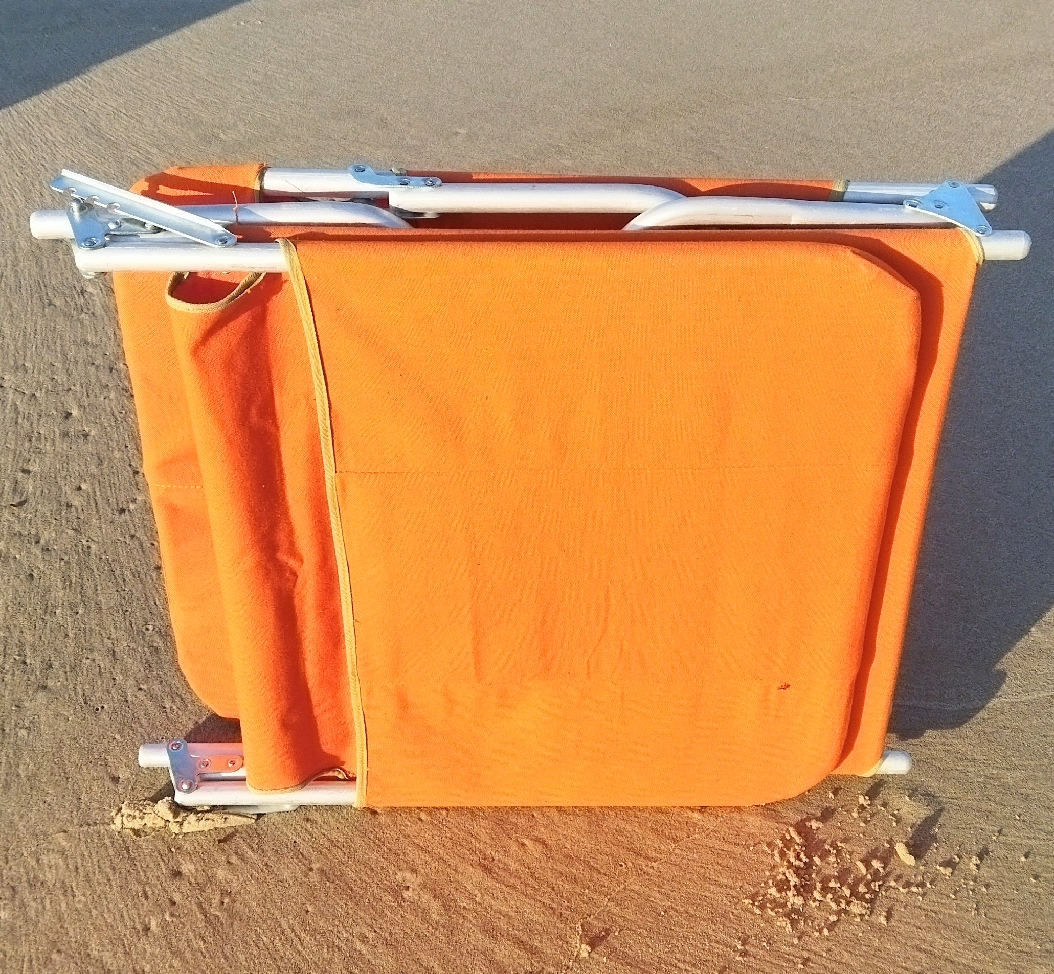 ŁÓŻKO POLOWE SKŁADANE ALUMINIOWE 200 CM X 62 CM - ŻÓŁTE