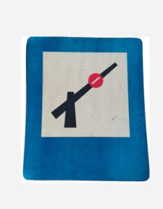 znak drogowy pełnowymiarowy - punkt kontrolny